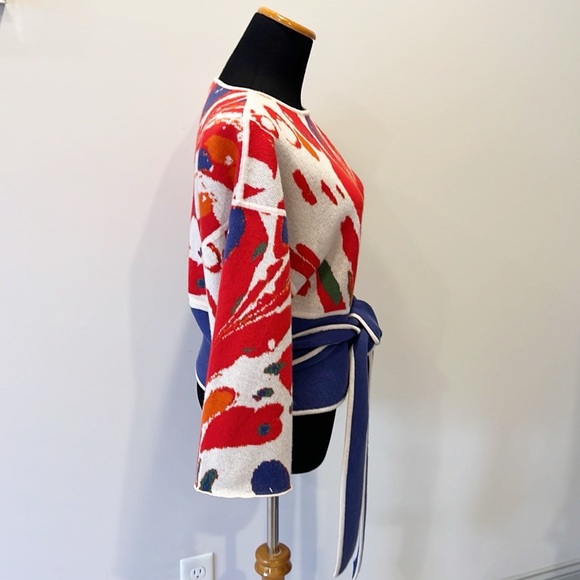 Rosie Assoulin Elad’s Dad Cashmere Wrap Sweater - Picture 5 of 13